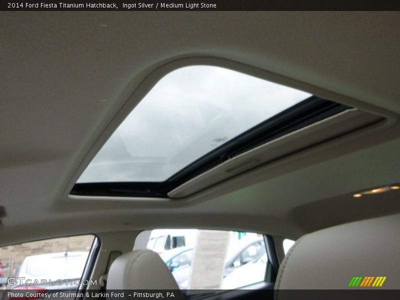 Ingot Silver / Medium Light Stone 2014 Ford Fiesta Titanium Hatchback