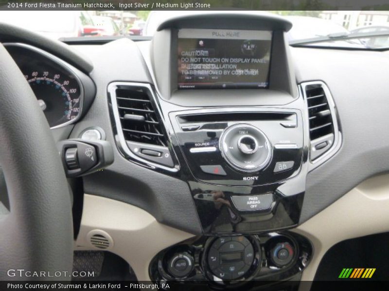 Ingot Silver / Medium Light Stone 2014 Ford Fiesta Titanium Hatchback
