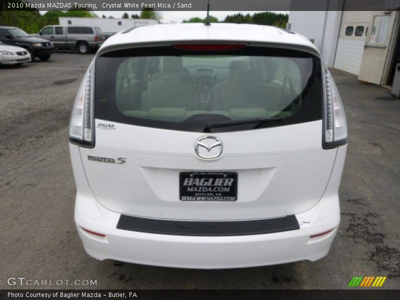 Crystal White Pearl Mica / Sand 2010 Mazda MAZDA5 Touring