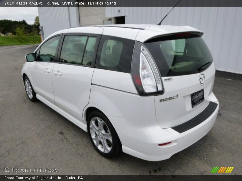 Crystal White Pearl Mica / Sand 2010 Mazda MAZDA5 Touring