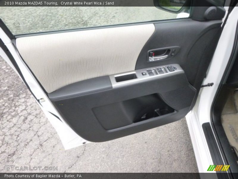 Crystal White Pearl Mica / Sand 2010 Mazda MAZDA5 Touring