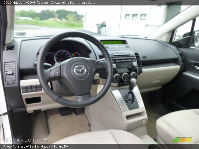 Crystal White Pearl Mica / Sand 2010 Mazda MAZDA5 Touring
