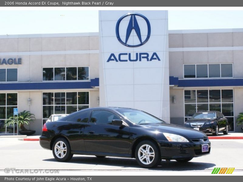 Nighthawk Black Pearl / Gray 2006 Honda Accord EX Coupe