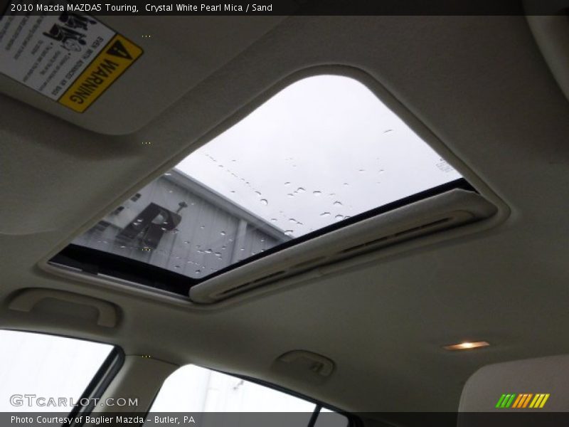 Crystal White Pearl Mica / Sand 2010 Mazda MAZDA5 Touring