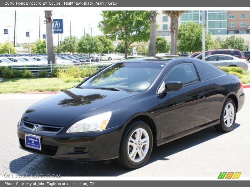 Nighthawk Black Pearl / Gray 2006 Honda Accord EX Coupe