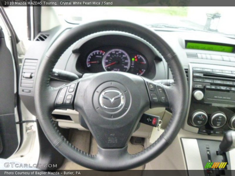 Crystal White Pearl Mica / Sand 2010 Mazda MAZDA5 Touring