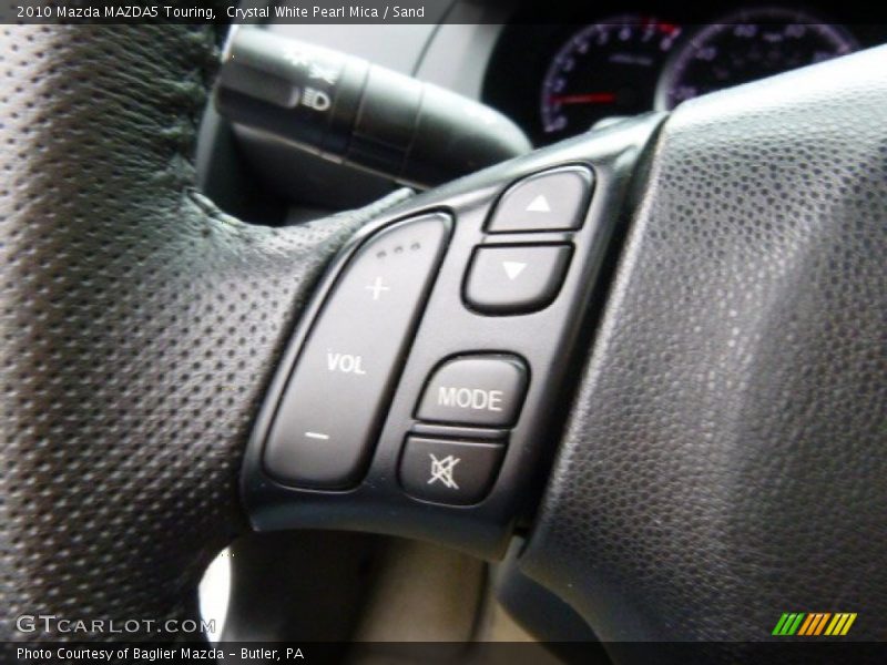 Crystal White Pearl Mica / Sand 2010 Mazda MAZDA5 Touring