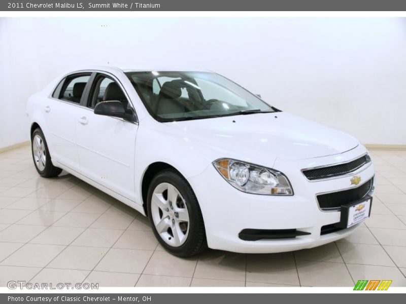 Summit White / Titanium 2011 Chevrolet Malibu LS