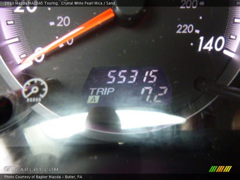 Crystal White Pearl Mica / Sand 2010 Mazda MAZDA5 Touring