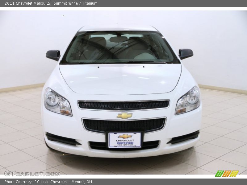 Summit White / Titanium 2011 Chevrolet Malibu LS