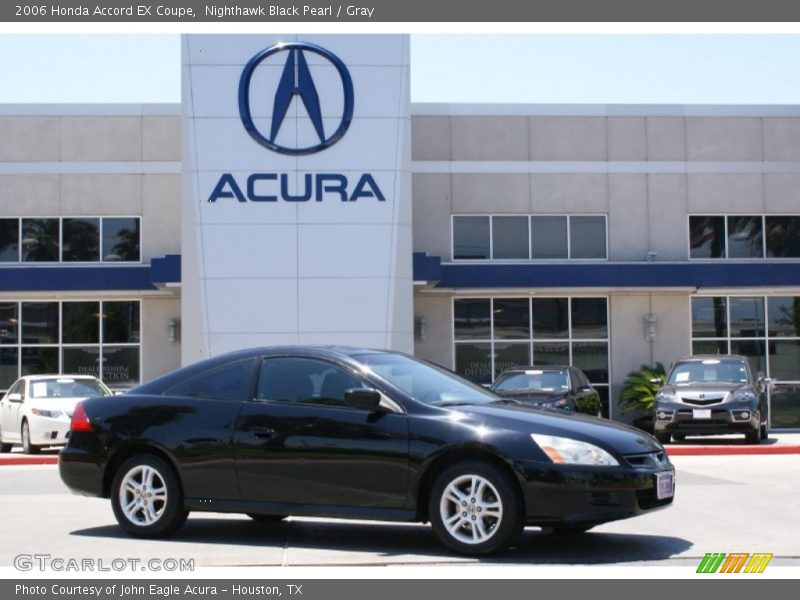 Nighthawk Black Pearl / Gray 2006 Honda Accord EX Coupe