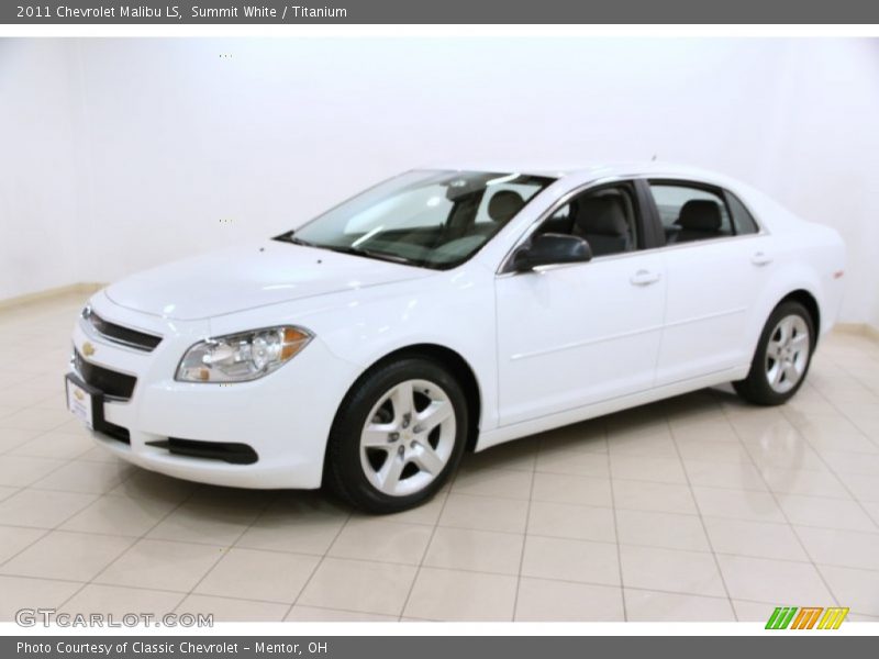 Summit White / Titanium 2011 Chevrolet Malibu LS