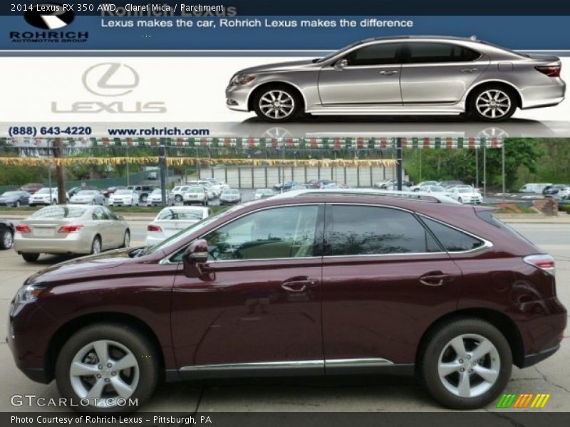 Claret Mica / Parchment 2014 Lexus RX 350 AWD