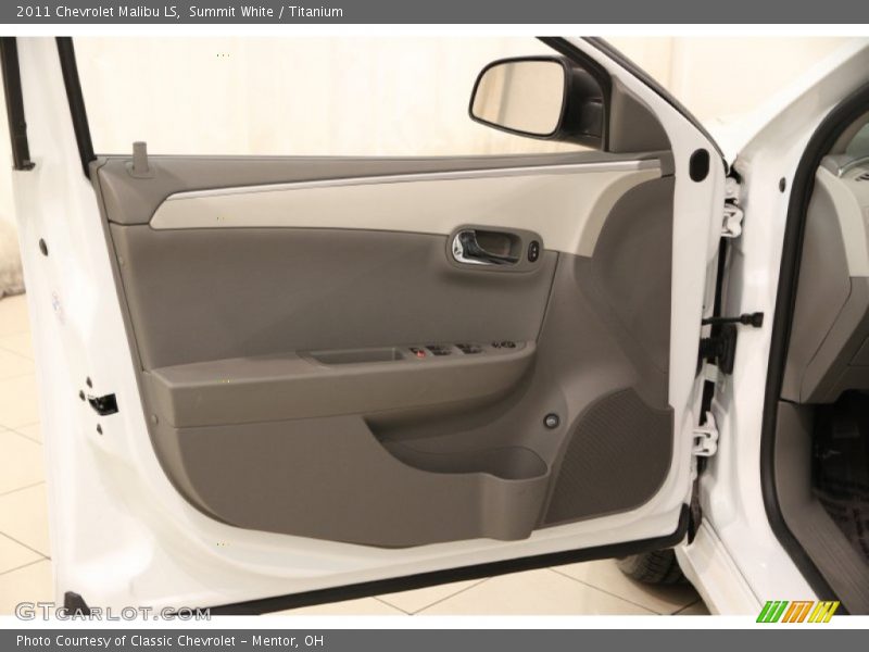 Summit White / Titanium 2011 Chevrolet Malibu LS