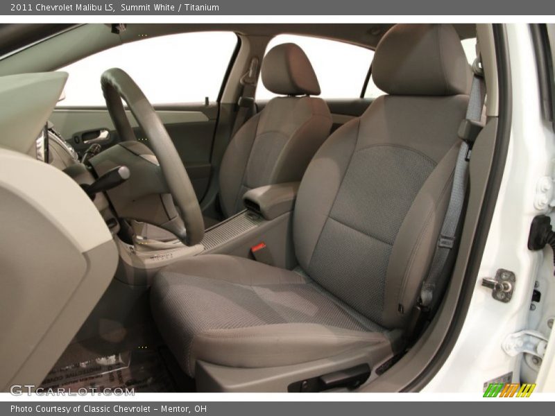 Summit White / Titanium 2011 Chevrolet Malibu LS