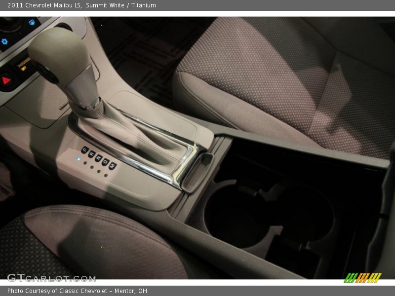 Summit White / Titanium 2011 Chevrolet Malibu LS