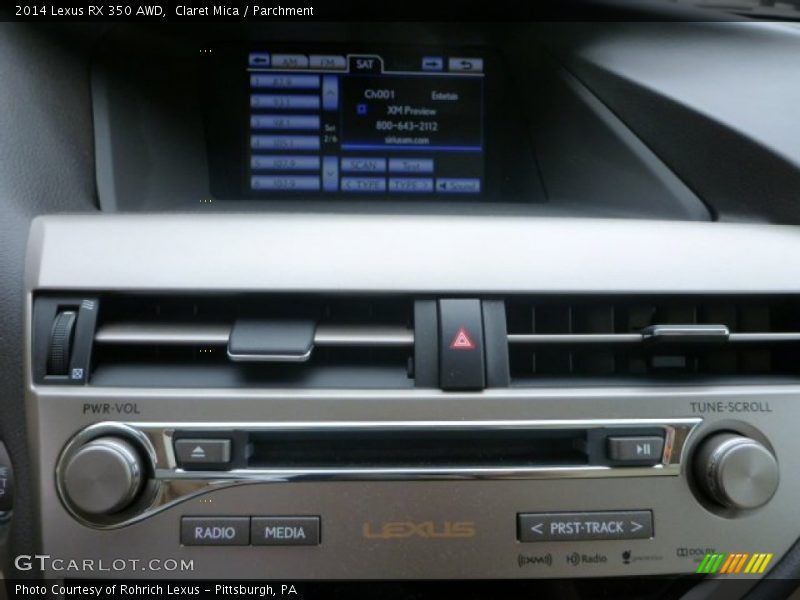 Claret Mica / Parchment 2014 Lexus RX 350 AWD