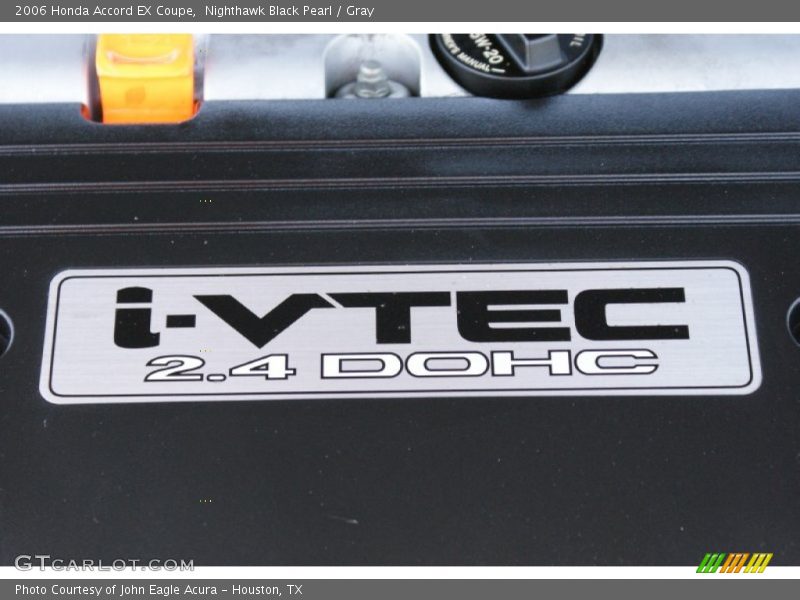 Nighthawk Black Pearl / Gray 2006 Honda Accord EX Coupe