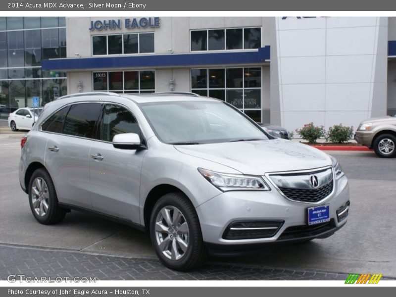 Silver Moon / Ebony 2014 Acura MDX Advance