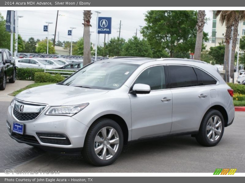 Silver Moon / Ebony 2014 Acura MDX Advance