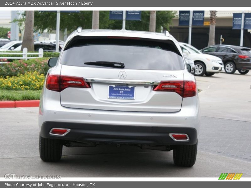 Silver Moon / Ebony 2014 Acura MDX Advance