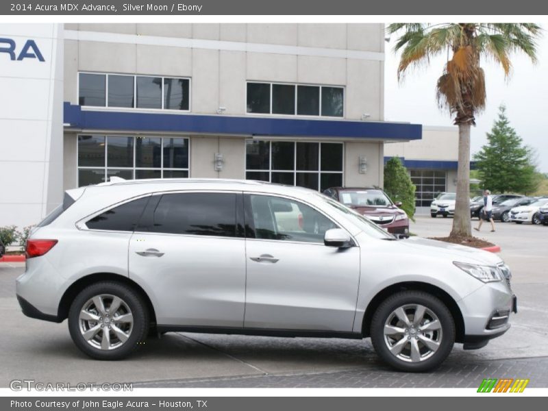 Silver Moon / Ebony 2014 Acura MDX Advance