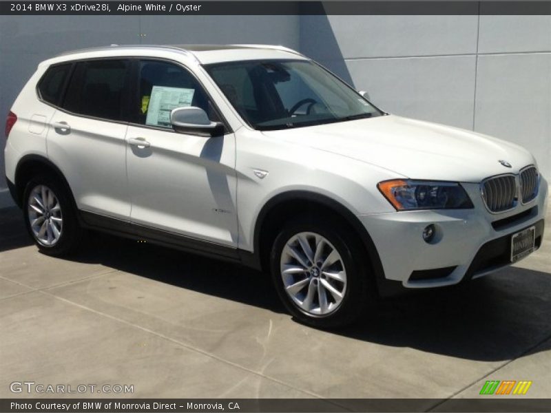 Alpine White / Oyster 2014 BMW X3 xDrive28i