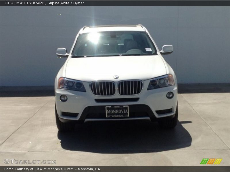 Alpine White / Oyster 2014 BMW X3 xDrive28i