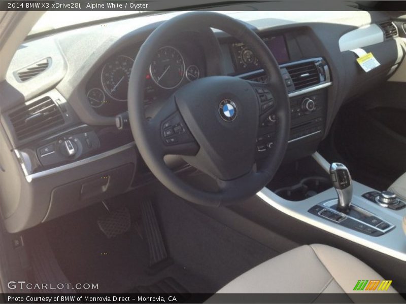 Alpine White / Oyster 2014 BMW X3 xDrive28i