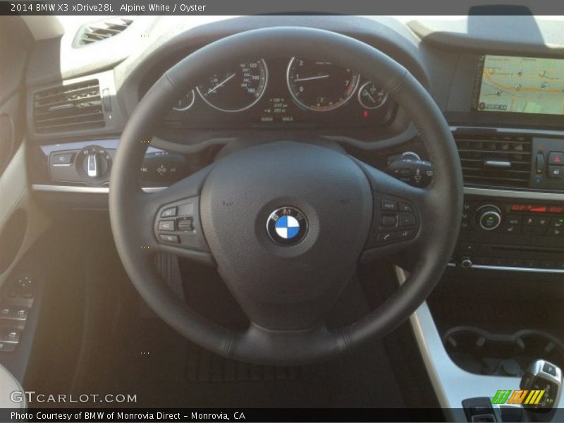 Alpine White / Oyster 2014 BMW X3 xDrive28i