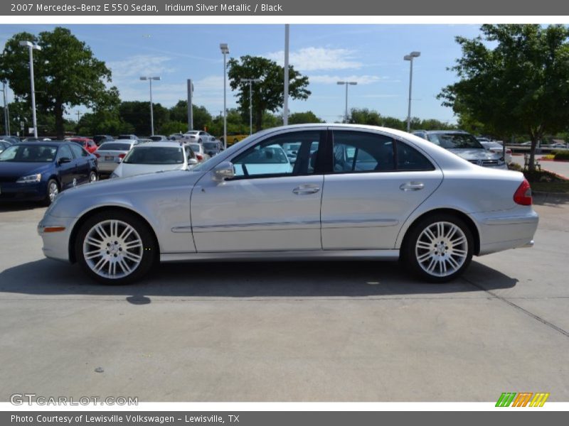 Iridium Silver Metallic / Black 2007 Mercedes-Benz E 550 Sedan