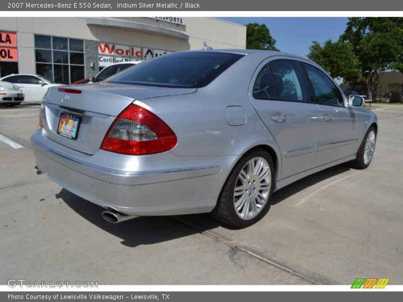 Iridium Silver Metallic / Black 2007 Mercedes-Benz E 550 Sedan