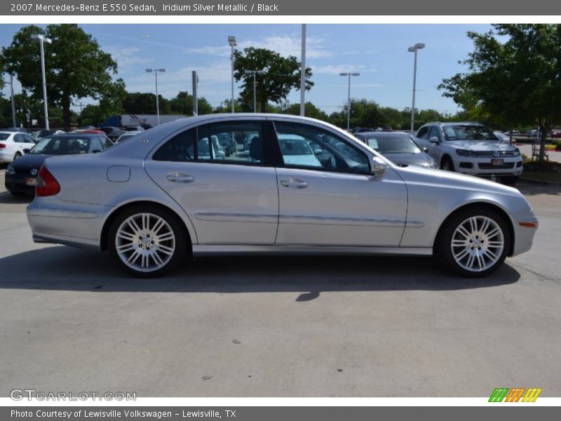 Iridium Silver Metallic / Black 2007 Mercedes-Benz E 550 Sedan