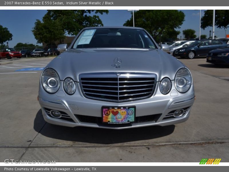 Iridium Silver Metallic / Black 2007 Mercedes-Benz E 550 Sedan