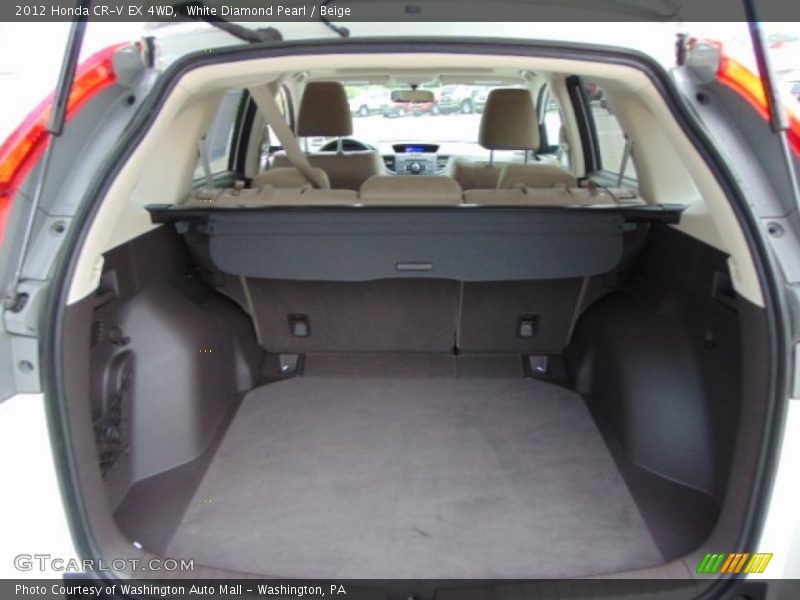White Diamond Pearl / Beige 2012 Honda CR-V EX 4WD