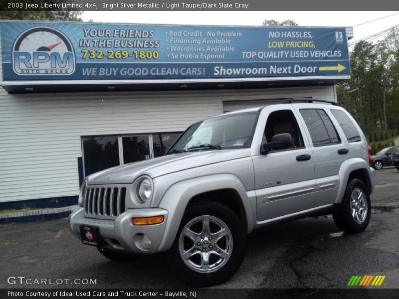 Bright Silver Metallic / Light Taupe/Dark Slate Gray 2003 Jeep Liberty Limited 4x4