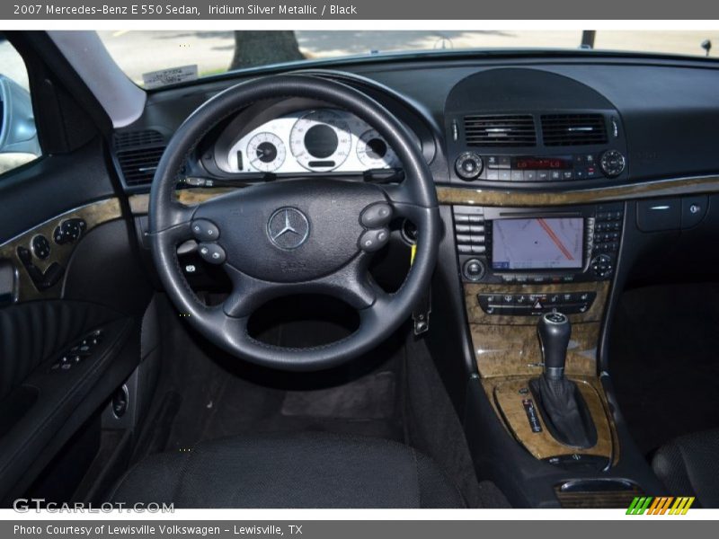 Iridium Silver Metallic / Black 2007 Mercedes-Benz E 550 Sedan