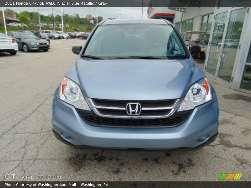 Glacier Blue Metallic / Gray 2011 Honda CR-V SE 4WD