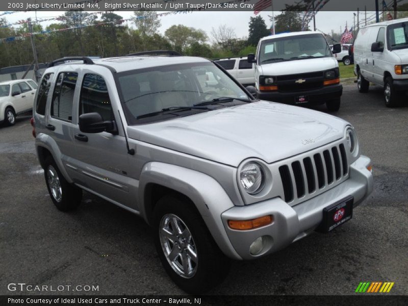 Bright Silver Metallic / Light Taupe/Dark Slate Gray 2003 Jeep Liberty Limited 4x4
