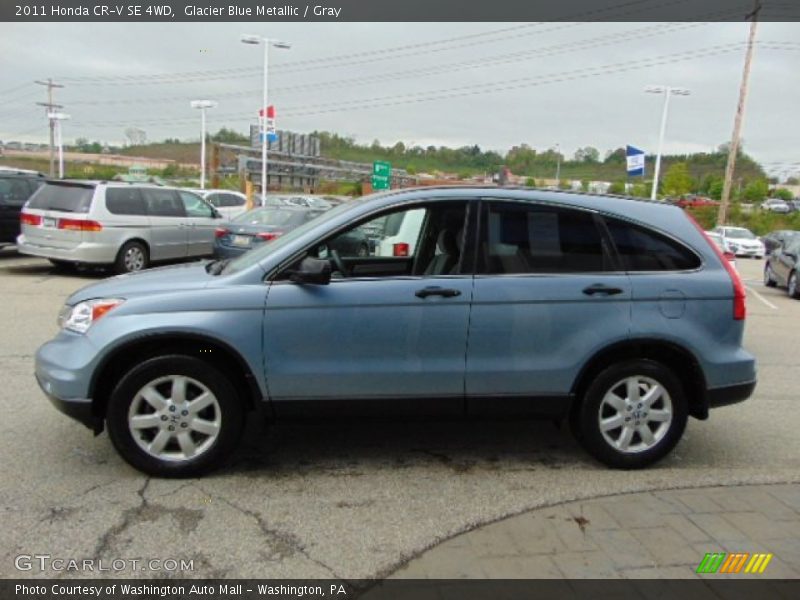 Glacier Blue Metallic / Gray 2011 Honda CR-V SE 4WD