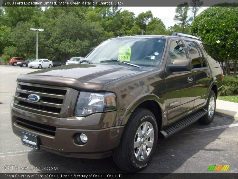 Stone Green Metallic / Charcoal Black 2008 Ford Expedition Limited