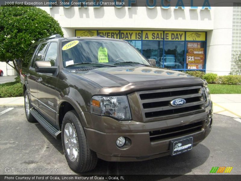 Stone Green Metallic / Charcoal Black 2008 Ford Expedition Limited