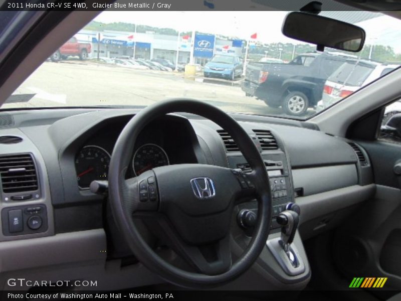 Glacier Blue Metallic / Gray 2011 Honda CR-V SE 4WD