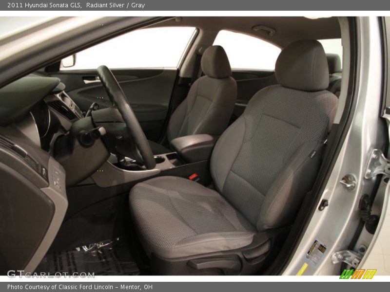 Radiant Silver / Gray 2011 Hyundai Sonata GLS