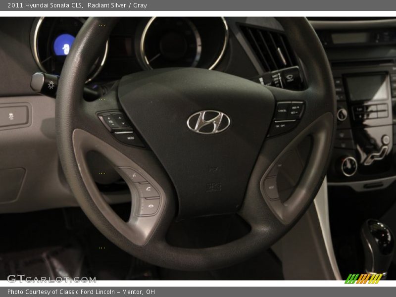Radiant Silver / Gray 2011 Hyundai Sonata GLS