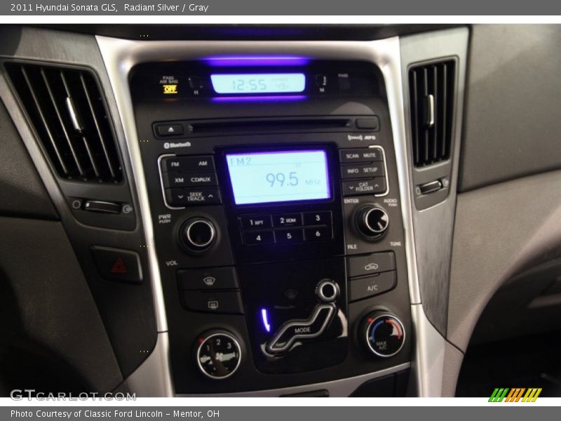 Radiant Silver / Gray 2011 Hyundai Sonata GLS
