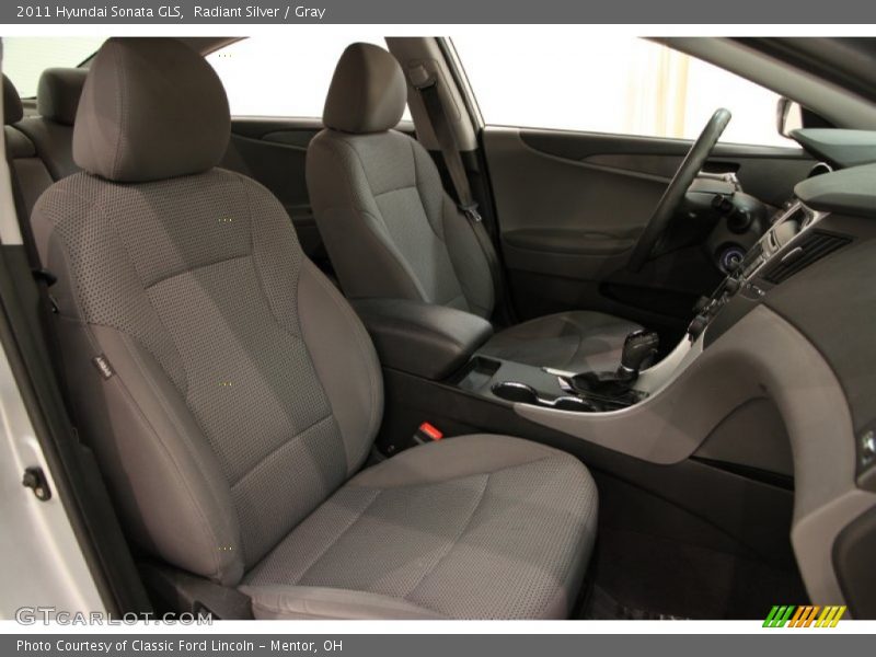 Radiant Silver / Gray 2011 Hyundai Sonata GLS