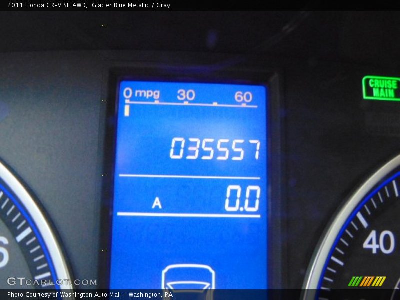 Glacier Blue Metallic / Gray 2011 Honda CR-V SE 4WD