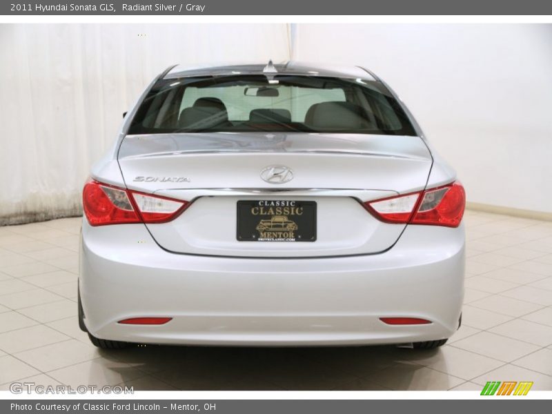 Radiant Silver / Gray 2011 Hyundai Sonata GLS