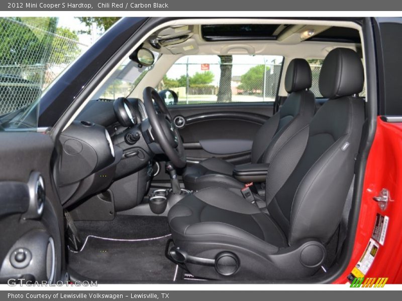 Chili Red / Carbon Black 2012 Mini Cooper S Hardtop